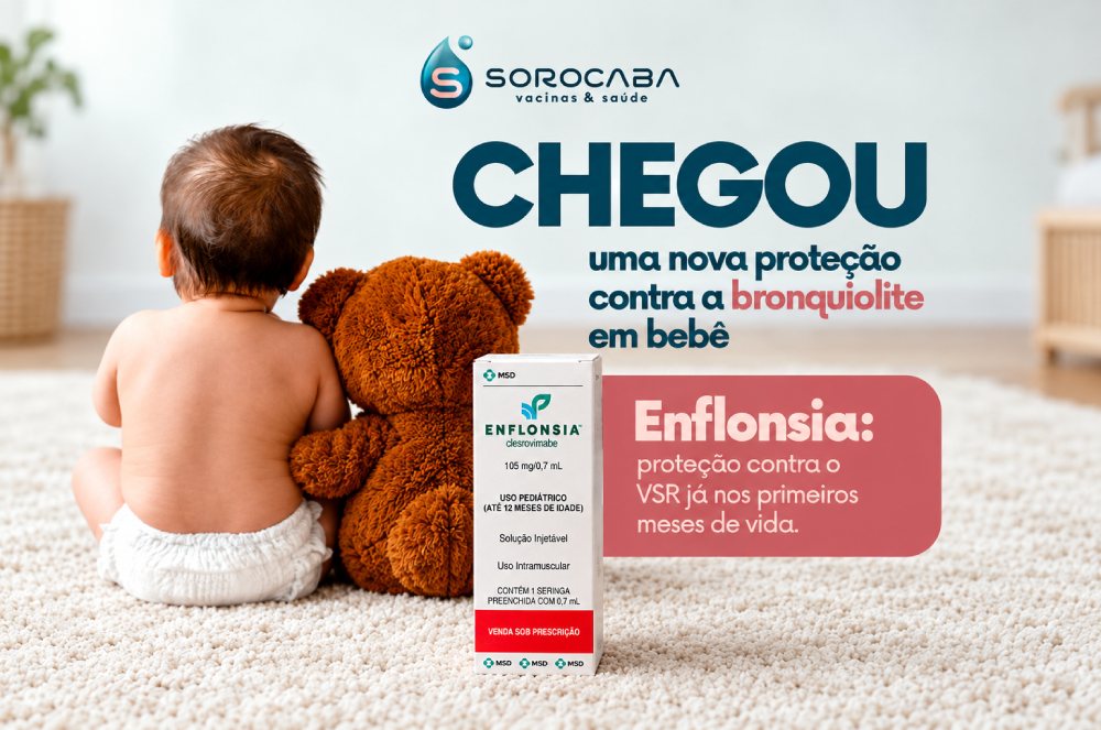 Enflonsia chegou à Sorocaba Vacinas: conheça a nova proteção contra o VSR e a bronquiolite em bebês